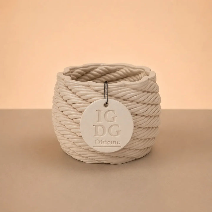 Vaso artigianale in argilla Carina– Diametro 9 cm