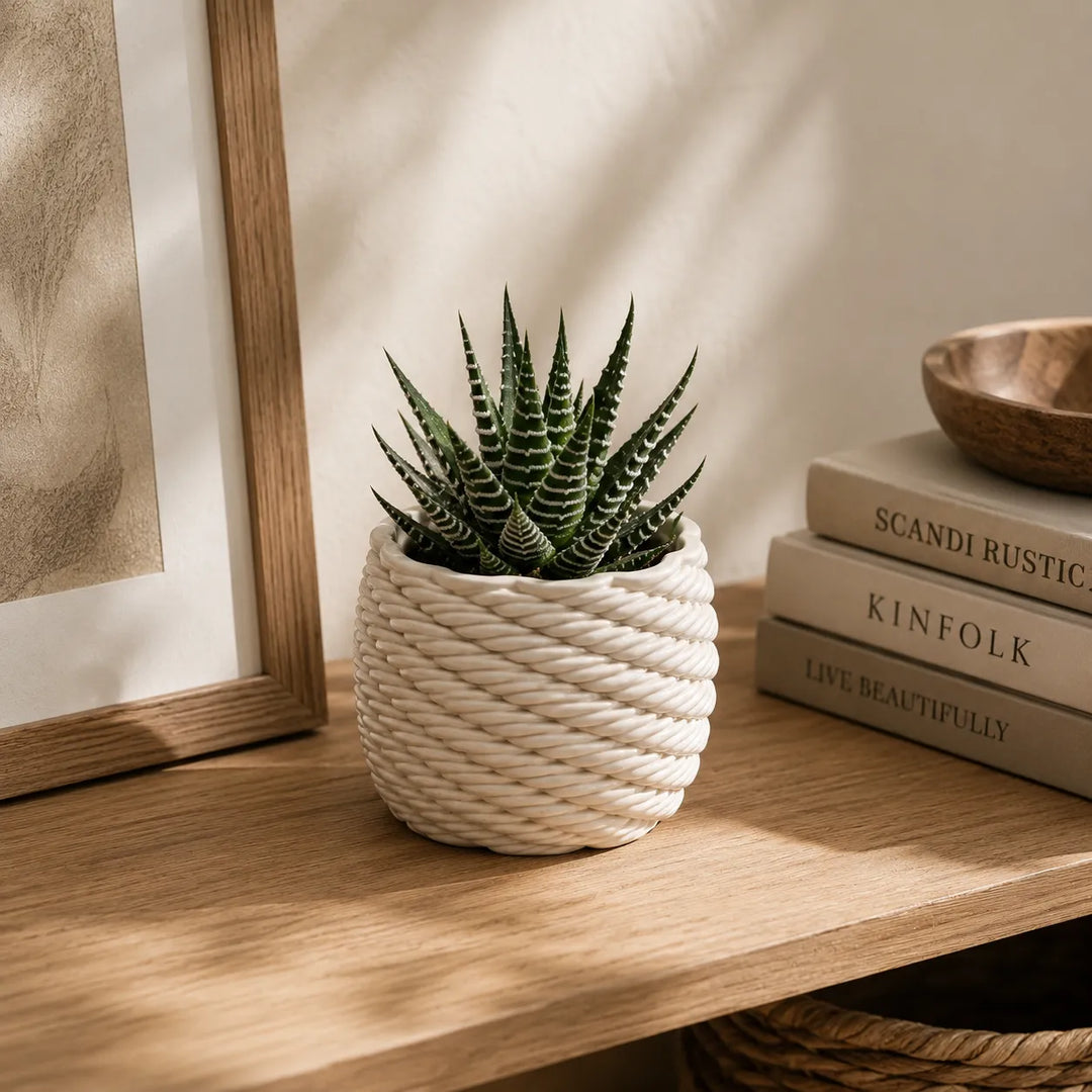 Vaso artigianale in argilla Carina– Diametro 9 cm